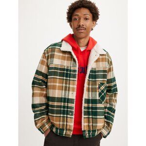 Levi's Type I Plaid Sherpa Trucker Jacket